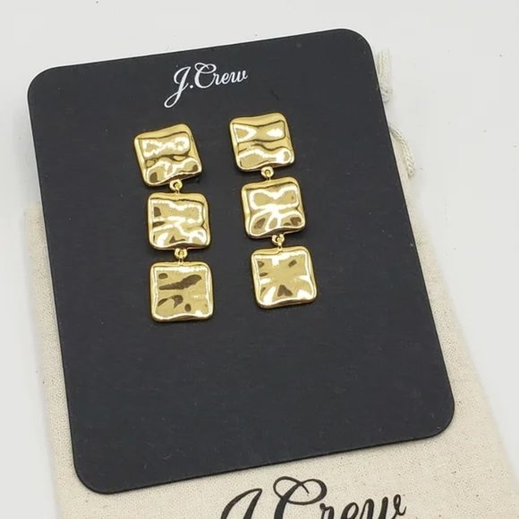 J. Crew Triple-square drop earrings - Picture 4 of 6